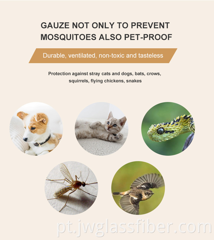 Tela de insetos de estimação coloridos Bug de proteção para animais de estimação e tela de mosca